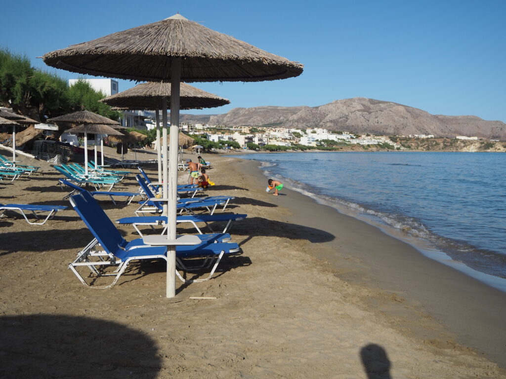 Makrygialos public beach